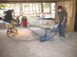 Grinding a Garage Floor