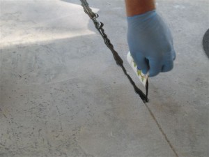 Filling Concrete Cracks