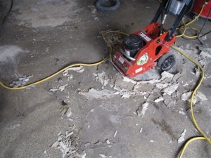 Removing Linoleum off Concrete